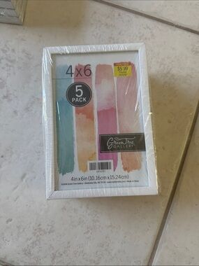 Green Tree Gallery White 4x6 Picture Frame Set (5 Pack)